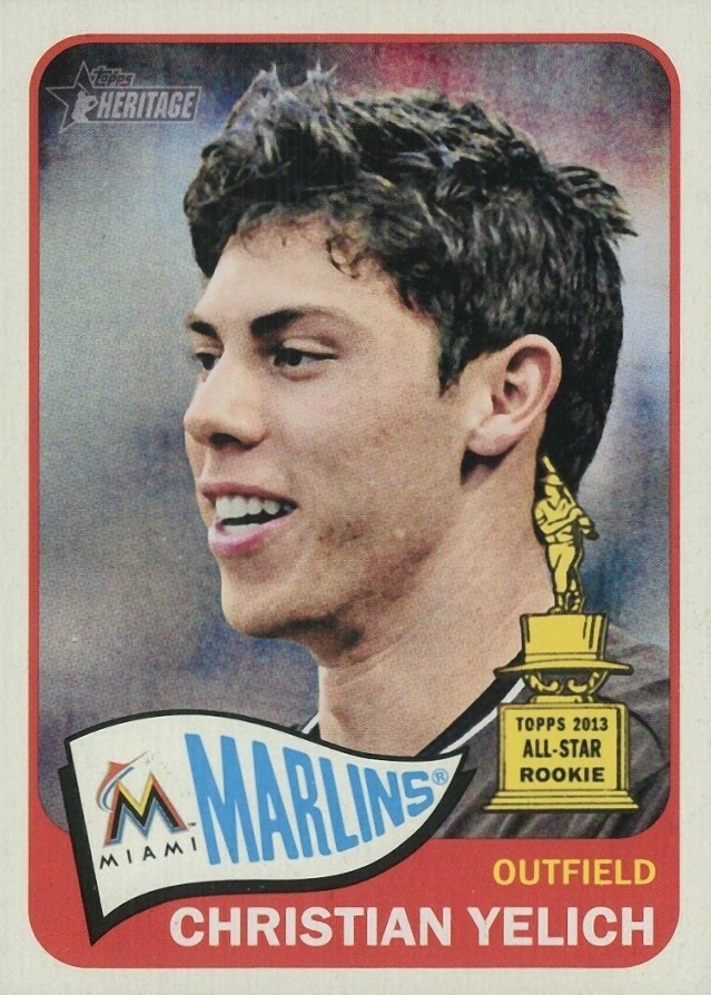 2014 Topps Heritage  Christian Yelich #268 Baseball Card