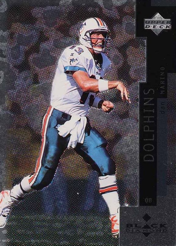 1998 Upper Deck Black Diamond Dan Marino #12 Football Card