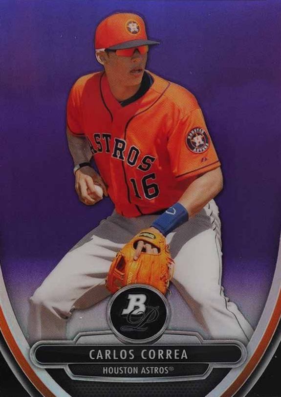 2013 Bowman Platinum Chrome Prospects Carlos Correa #23 Baseball Card