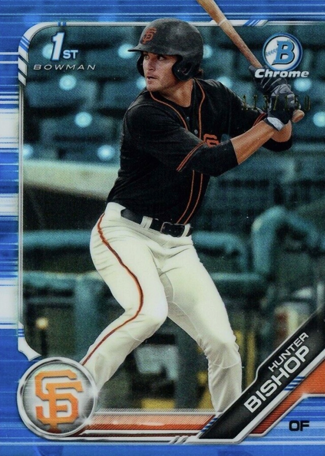 2019 Bowman Draft Hunter Bishop #BDC31 Baseball Card