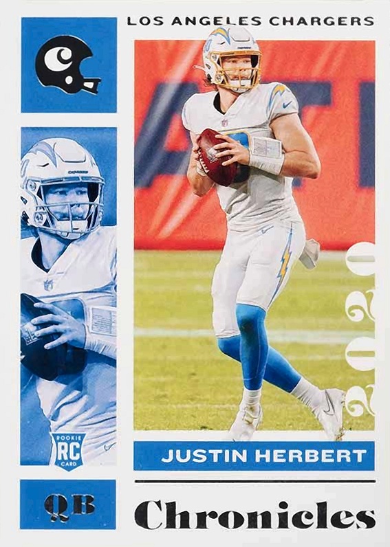 2020 Panini Chronicles  Justin Herbert #53 Football Card