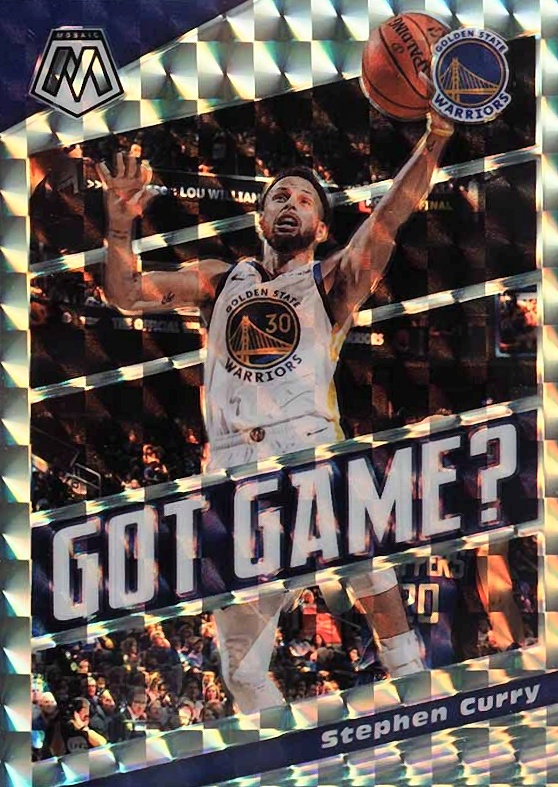 2019 Panini Mosaic Got Game Stephen Curry #9 Basketball Card