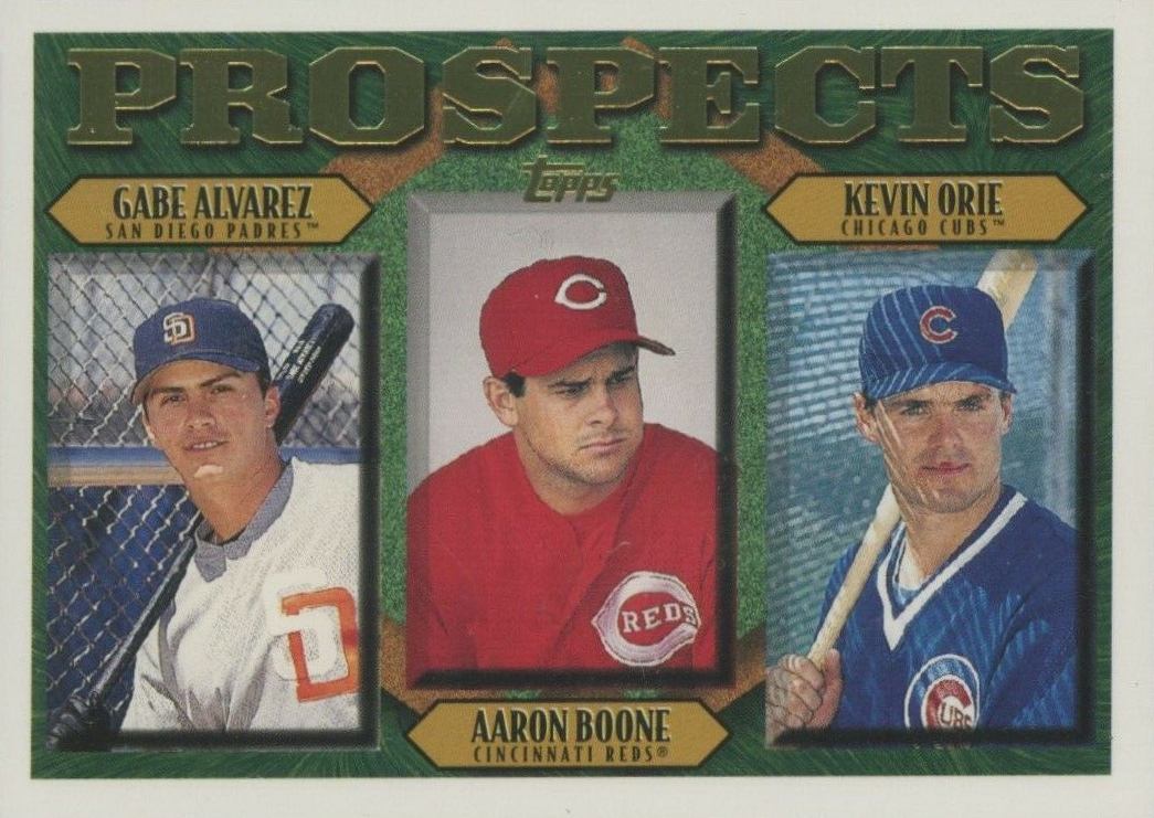 1997 Topps Aaron Boone/Gabe Alvarez/Kevin Orie #204 Baseball Card