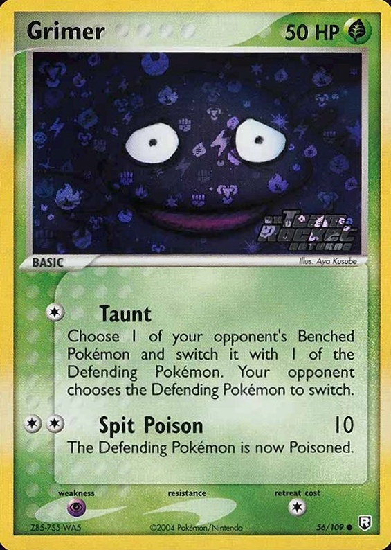 2004 Pokemon EX Team Rocket Returns Grimer-Reverse Foil #56 TCG Card