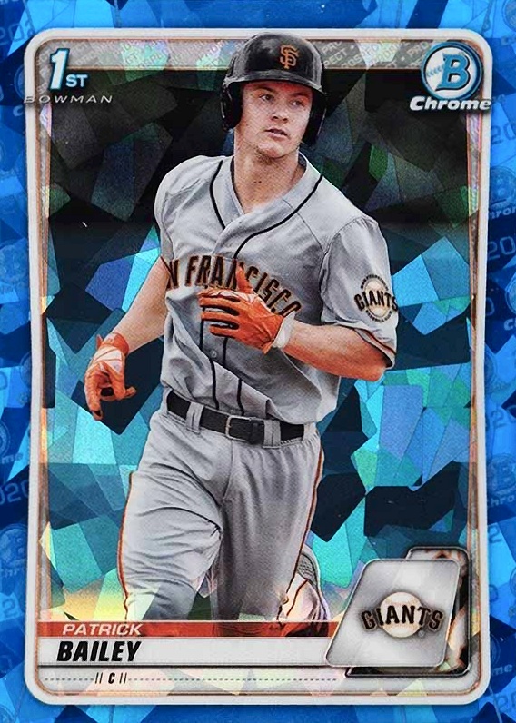 2020 Bowman Draft Chrome Sapphire Edition Patrick Bailey #BD146 Baseball Card