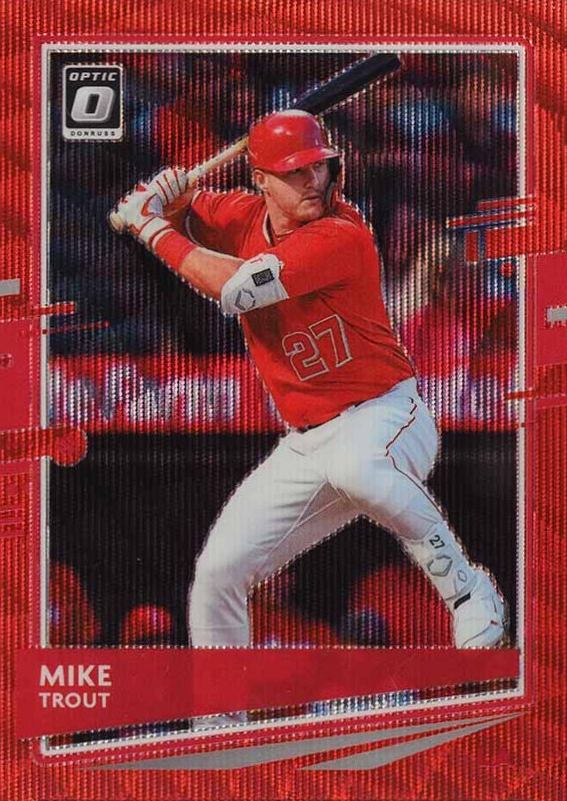 2020 Panini Donruss Optic Mike Trout #142 Baseball Card