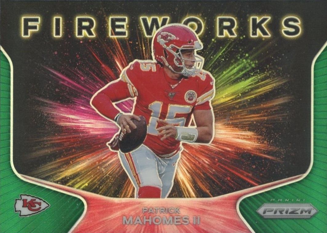 2020 Panini Prizm Fireworks Patrick Mahomes II #5 Football Card