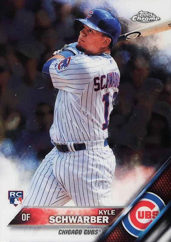 2016 Topps Chrome Kyle Schwarber #166 Baseball Card