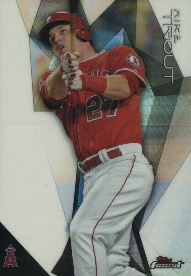 2015 Finest Mike Trout #68 Baseball Card