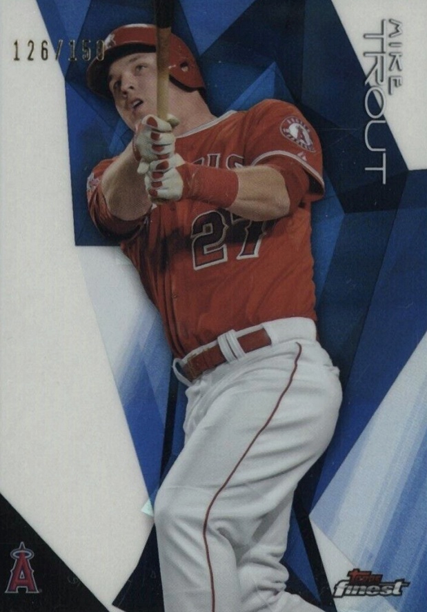 2015 Finest Mike Trout #68 Baseball Card