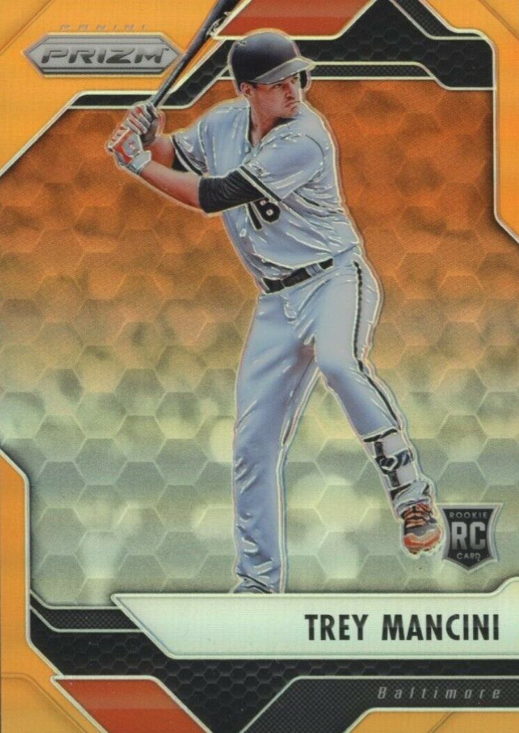 2017 Panini Chronicles Panini Prizm Trey Mancini #12 Baseball Card