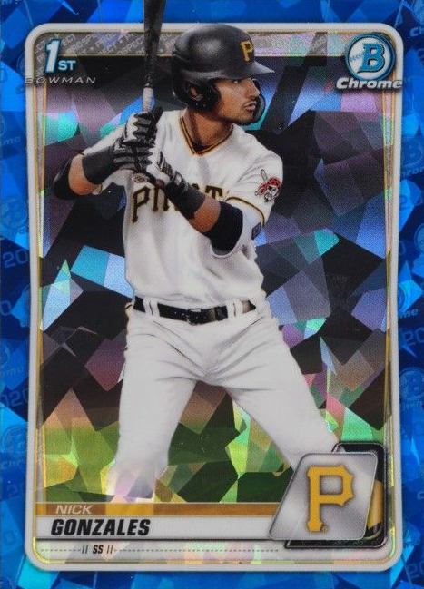 2020 Bowman Draft Chrome Sapphire Edition Nick Gonzales #BD81 Baseball Card