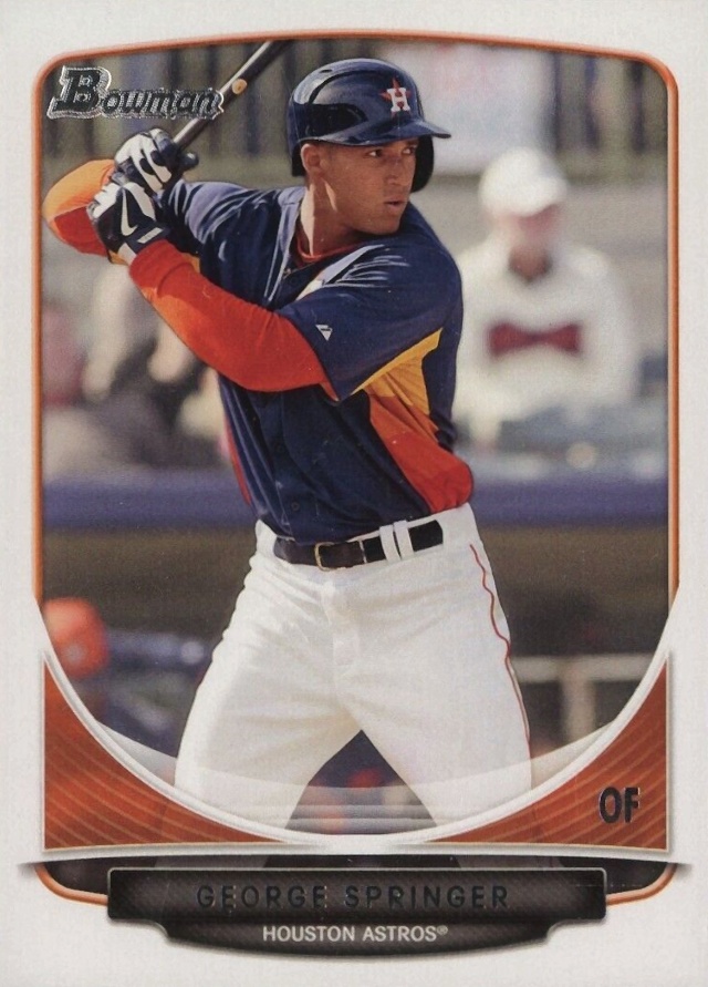 2013 Bowman Draft Picks & Prospects Top Prospects George Springer #TP-20 Baseball Card