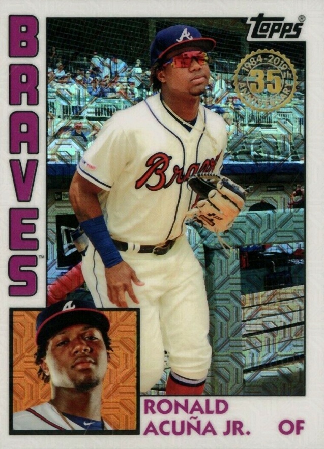 2019 Topps Silver Pack 1984 Chrome Promo  Ronald Acuna Jr. #6 Baseball Card