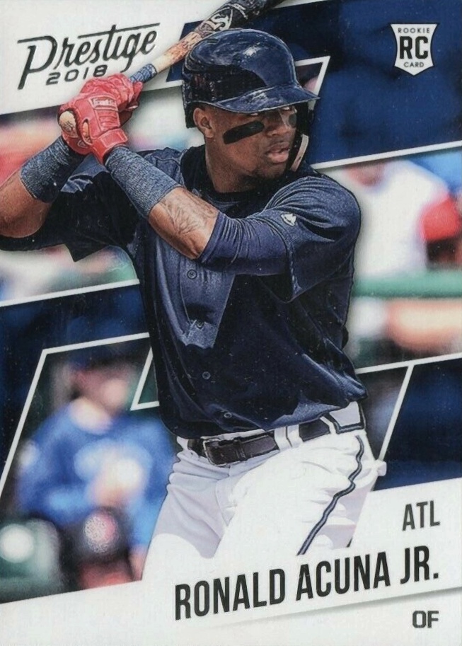 2018 Panini Chronicles Prestige Ronald Acuna Jr. #8 Baseball Card