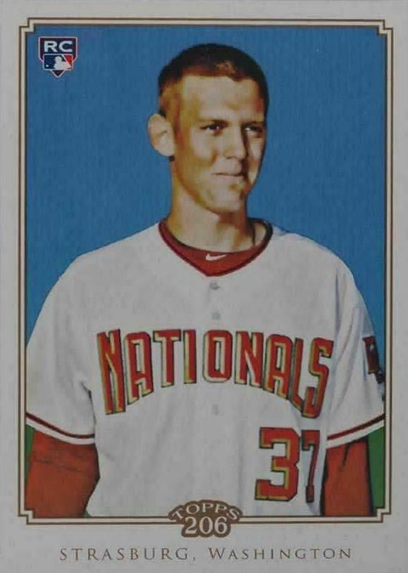 2010 Topps 206 Stephen Strasburg #55 Baseball Card