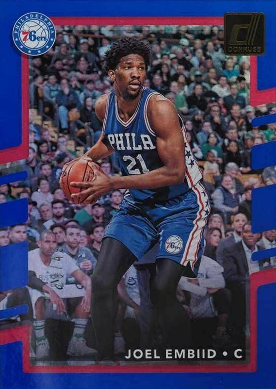 2017 Panini Donruss Joel Embiid #112 Basketball Card