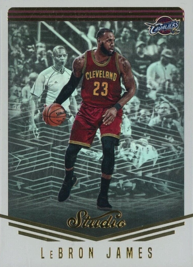 2016 Panini Studio LeBron James #18 Basketball Card