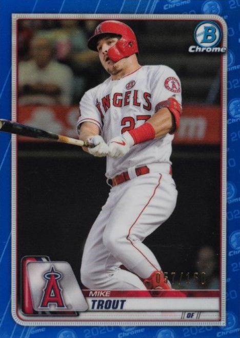 2020 Bowman Chrome Mike Trout #1 Baseball Card