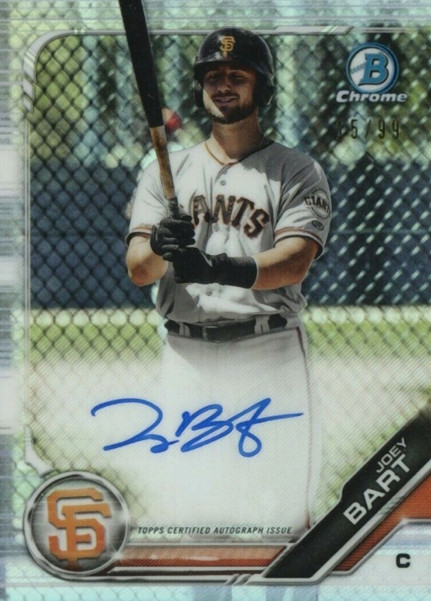 2019 Bowman Draft Joey Bart #BDC134 Baseball Card