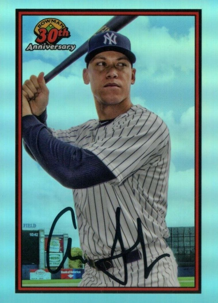 2019 Bowman 30th Anniversary Chrome Aaron Judge #AJ Baseball Card