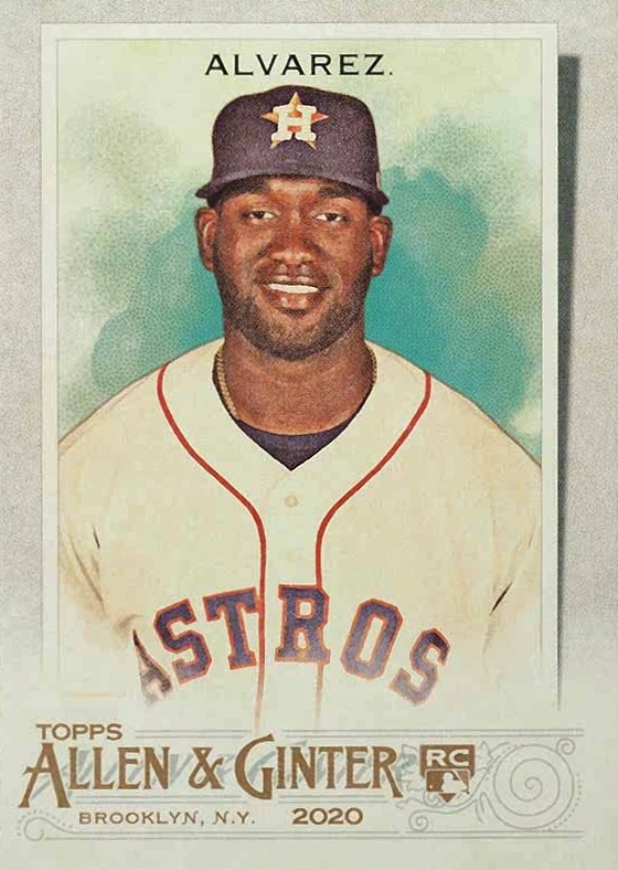 2020 Topps Allen & Ginter Yordan Alvarez #118 Baseball Card