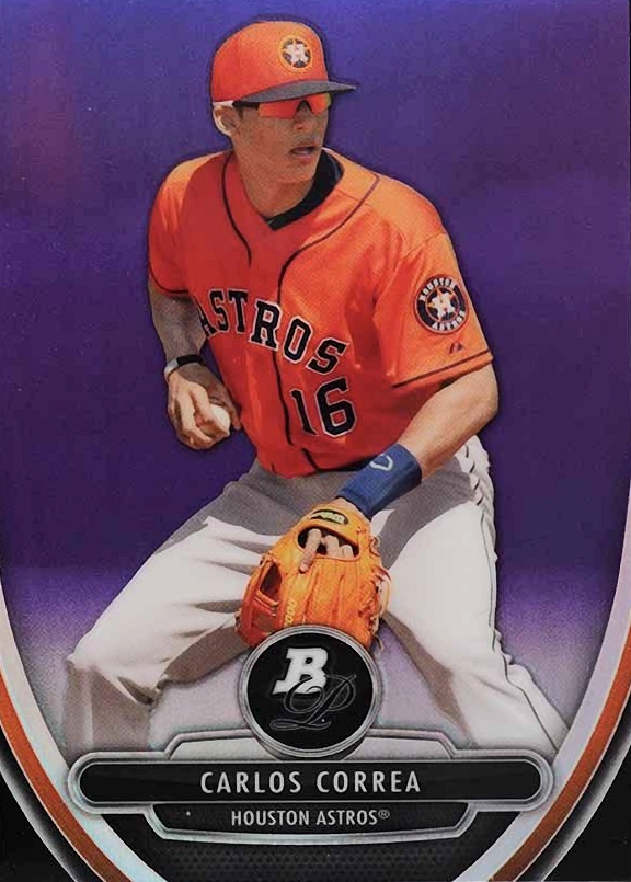 2013 Bowman Platinum Chrome Prospects Carlos Correa #23 Baseball Card