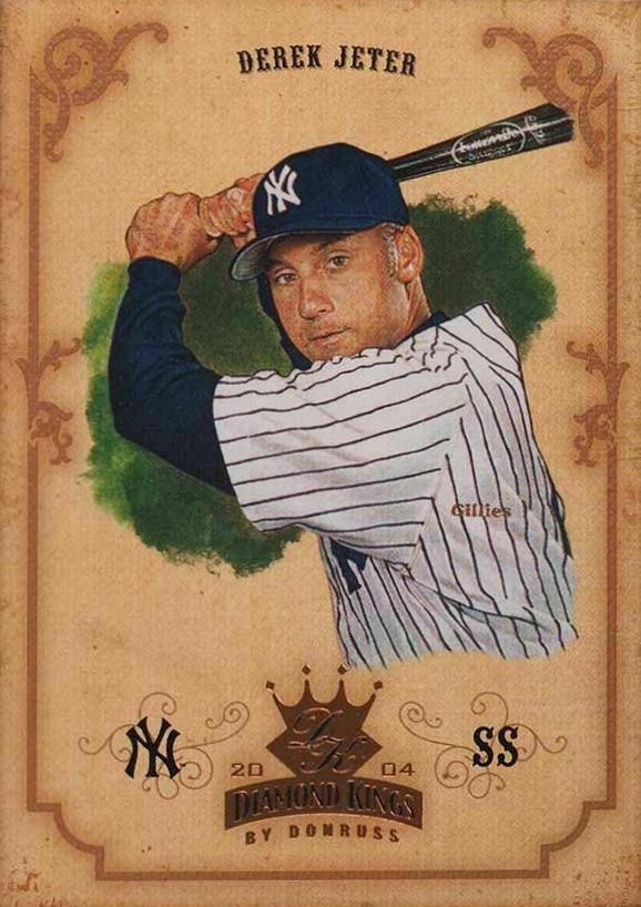 2004 Donruss Diamond Kings Derek Jeter #34 Baseball Card