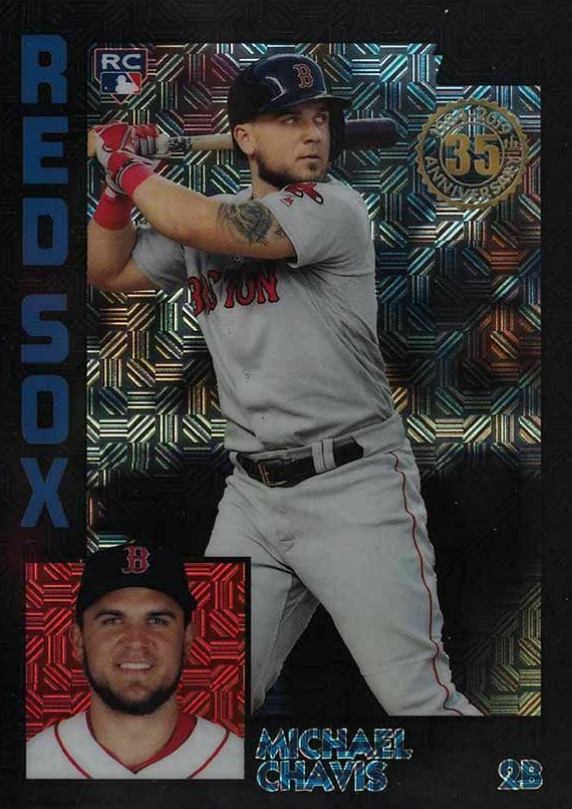 2019 Topps Silver Pack 1984 Chrome Promo  Michael Chavis #8 Baseball Card