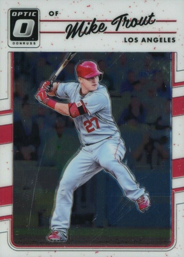 2017 Panini Donruss Optic Mike Trout #107 Baseball Card