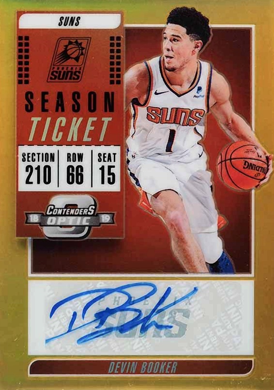 2018 Panini Contenders Optic Veteran Season Ticket Autographs Devin Booker #DBK Basketball Card