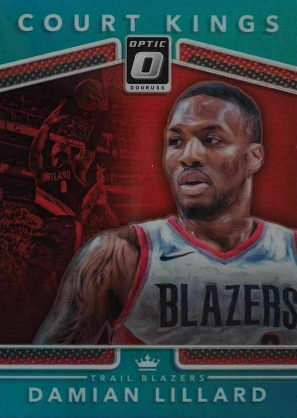 2017 Panini Donruss Optic Court Kings Damian Lillard #33 Basketball Card