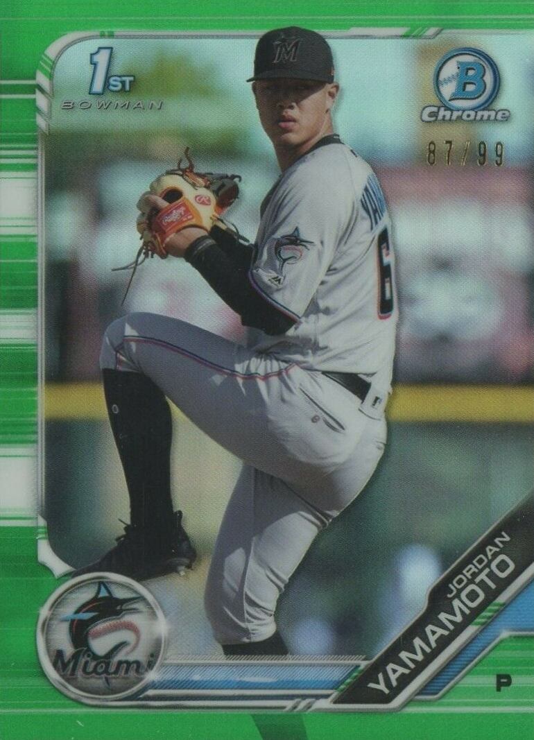 2019 Bowman Chrome Prospects Jordan Yamamoto #BCP203 Baseball Card