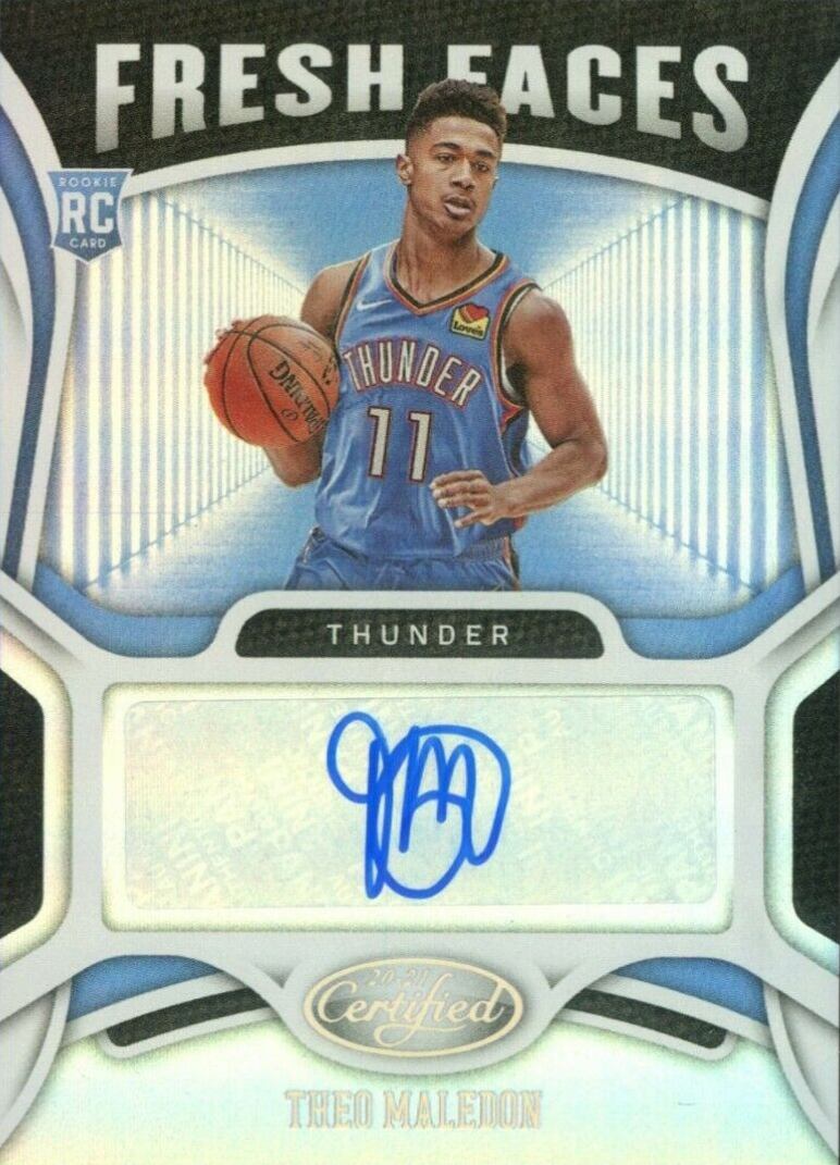 2020 Panini Certified Fresh Faces Signatures Theo Maledon #FSMAL Basketball Card