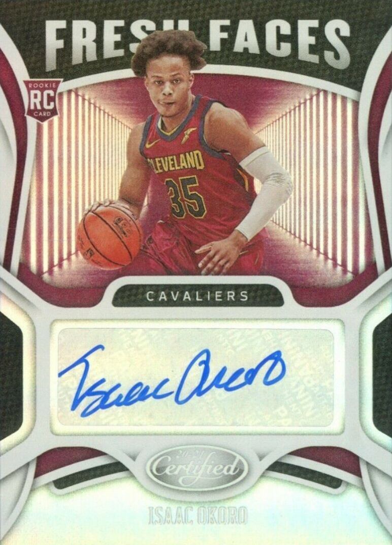 2020 Panini Certified Fresh Faces Signatures Isaac Okoro #FSOKO Basketball Card