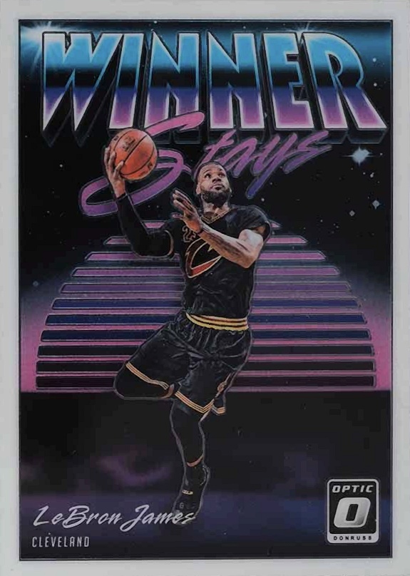 2018 Panini Donruss Optic Winner Stays LeBron James #11 Basketball Card