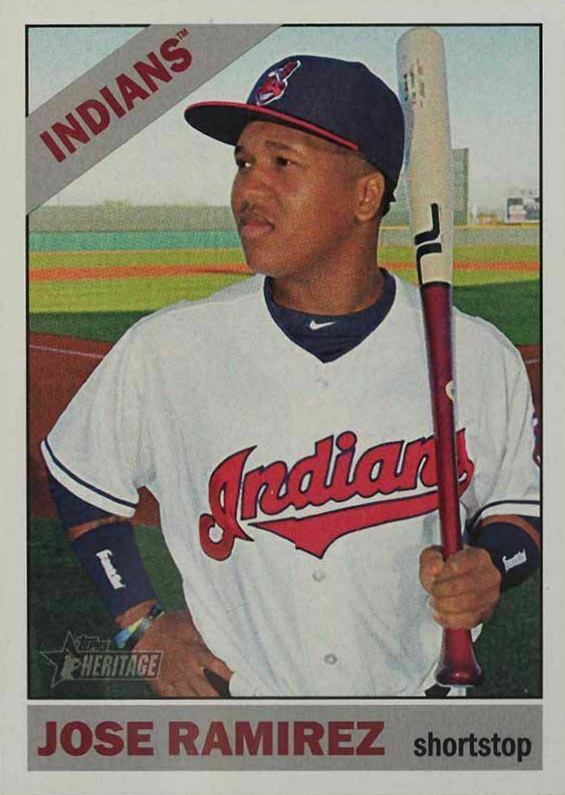 2015 Topps Heritage  Jose Ramirez #684 Baseball Card