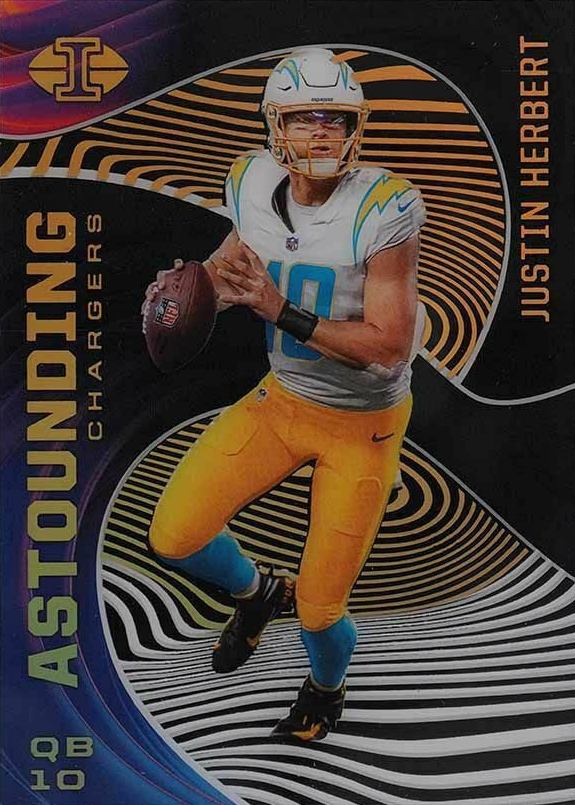 2020 Panini Illusions Astounding Justin Herbert #A3 Football Card