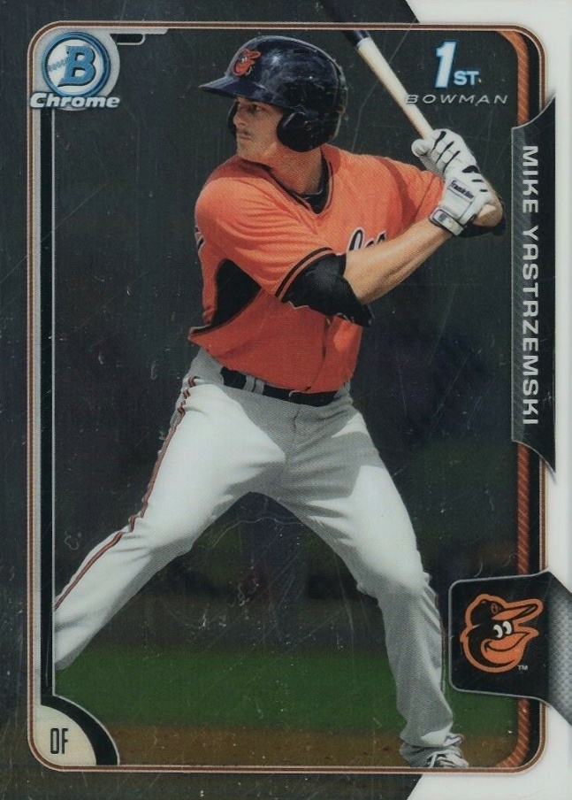 2015 Bowman Prospects Mike Yastrzemski #BCP138 Baseball Card