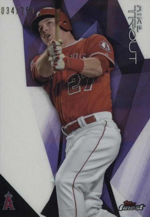 2015 Finest Mike Trout #68 Baseball Card