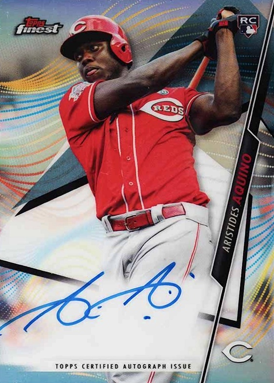 2020 Finest Autographs Aristides Aquino #FAAA Baseball Card