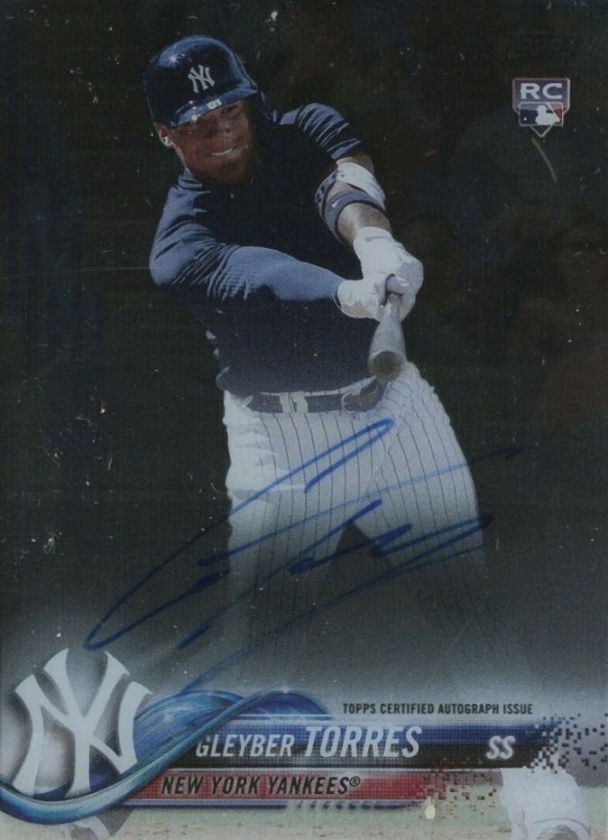 2018 Topps Clearly Authentic Gleyber Torres #GT Baseball Card