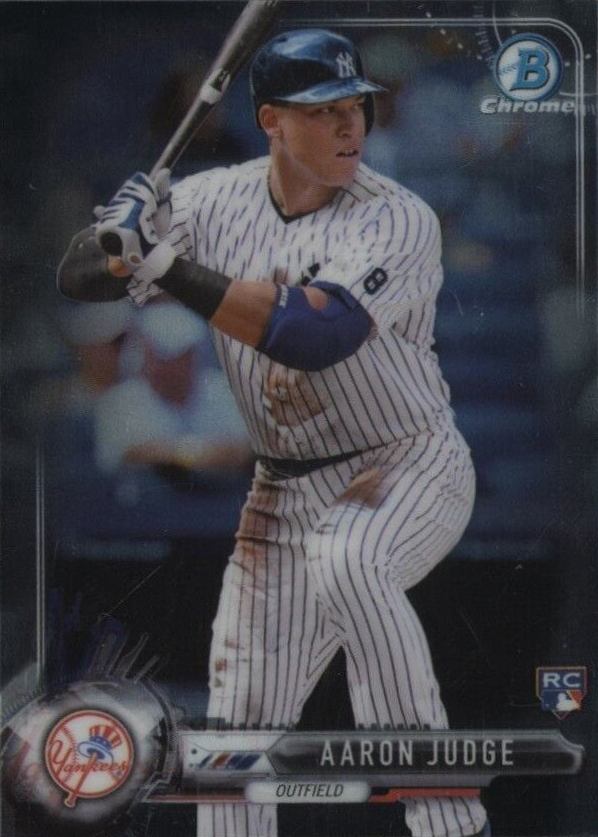 2017 Bowman Chrome Mini Aaron Judge #32 Baseball Card