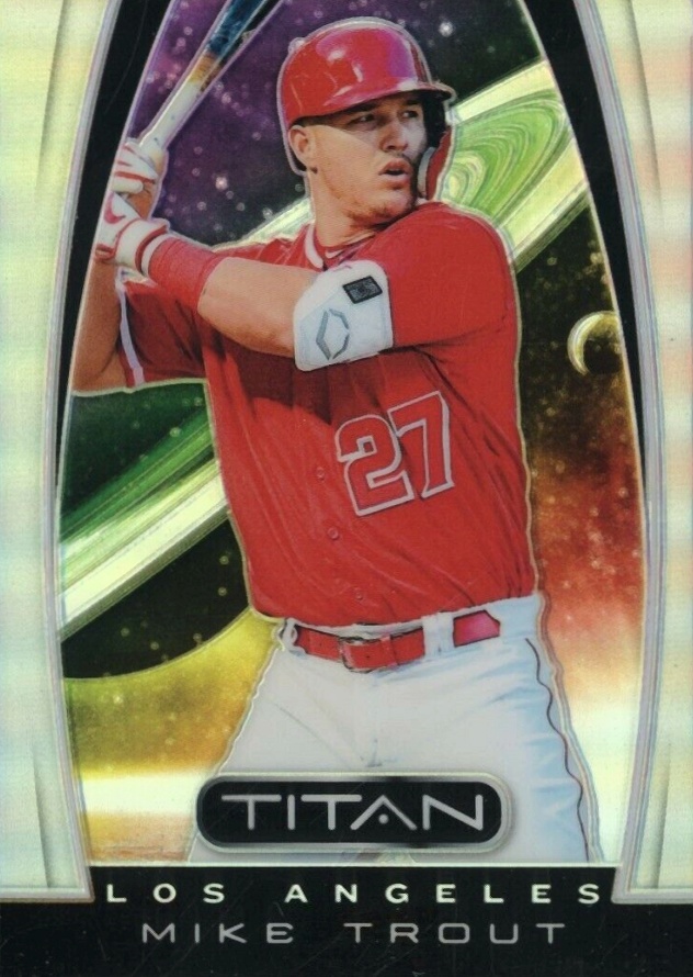 2019 Panini Chronicles Titan Mike Trout #8 Baseball Card