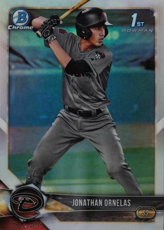 2018 Bowman Draft Jonathan Ornelas #BDC29 Baseball Card