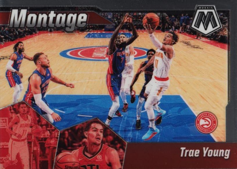 2019 Panini Mosaic Montage Trae Young #24 Basketball Card