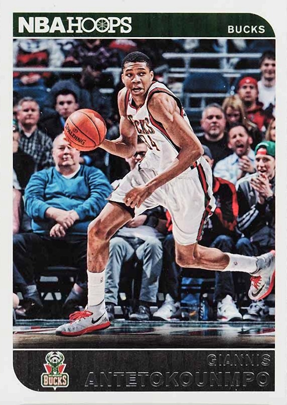 2014 Panini Hoops Giannis Antetokounmpo #62 Basketball Card