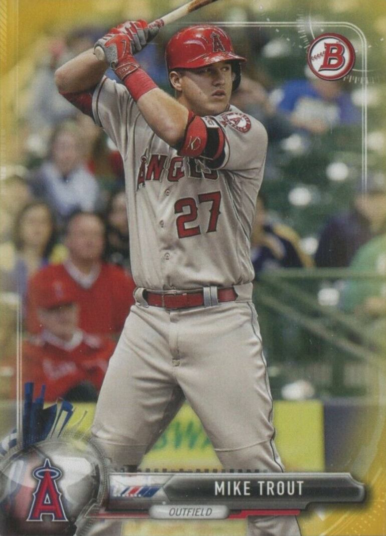 2017 Bowman Mike Trout #100 Baseball Card