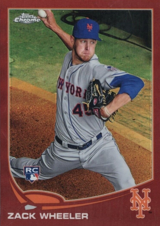 2013 Topps Chrome Zack Wheeler #180 Baseball Card