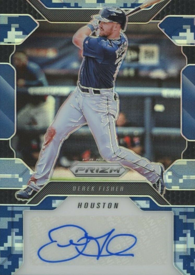 2017 Panini Chronicles Panini Prizm Autograph Derek Fisher #APDF Baseball Card